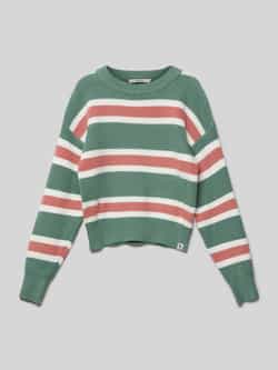 Garcia Gebreide pullover met ribboorden
