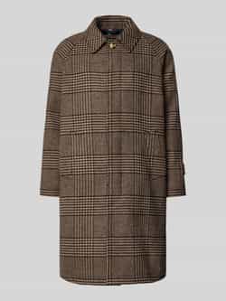 Tommy Hilfiger Relaxed fit lange wollen jas met blinde knoopsluiting
