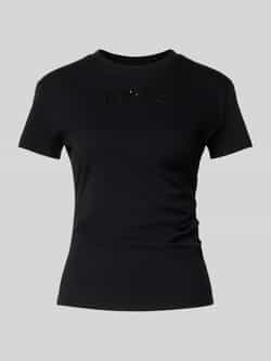 Boss Slim fit T-shirt van puur katoen