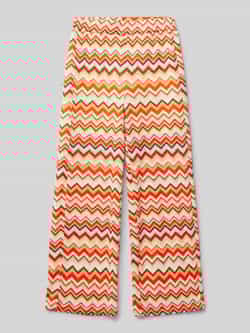Garcia Wide fit stoffen broek met elastische band