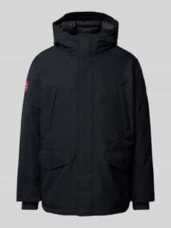 Napapijri Functioneel jack met labelpatch model 'CORNIER'