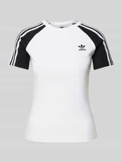 Adidas Originals 3-Stripes Raglan T-Shirt Wit- Dames Wit