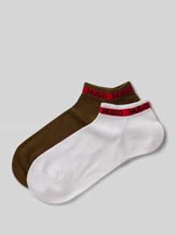 HUGO Sneakersokken met logostitching in een set van 6 paar model 'Tape'