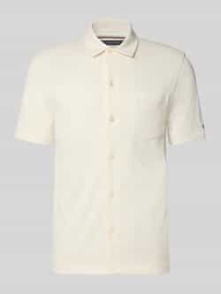Tommy Hilfiger Regular fit vrijetijdsoverhemd met mesh structuur