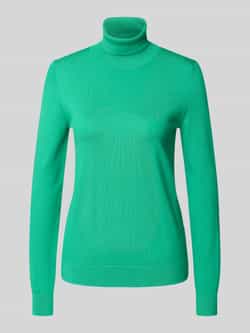Jake*s Casual Slim fit coltrui van viscosemix in tricotlook