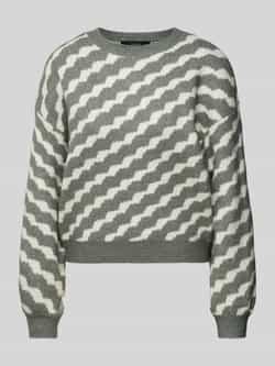 Vero Moda Gebreide pullover met diagonale streepmotief model 'LARA'
