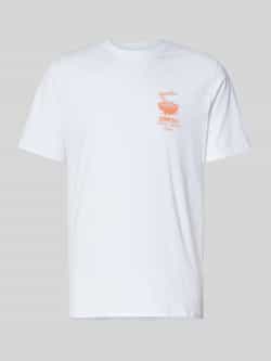 Edwin T-shirt met labelprint model 'RAMEN PALACE'