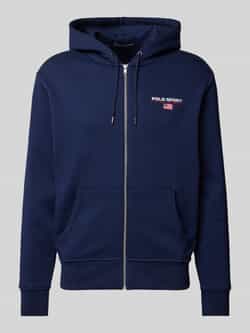 Polo Sport Sweatjack met labelstitching
