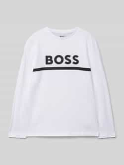 Boss Shirt met lange mouwen en labelprint