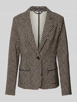 Betty Barclay Grafische Blazer met Elegante Reverskraag Brown Dames