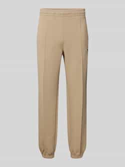 Lacoste Sweatpants met siernaden van katoenmix