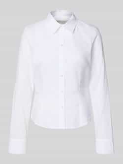 Tom Tailor Denim Smalle overhemdblouse van puur katoen