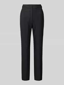 Marc Cain Feminine fit stoffen broek met riemlussen