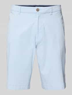 Bugatti Regular fit korte chino met ceintuurlussen model 'Flat'