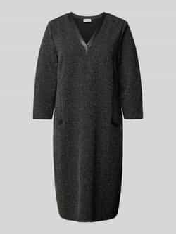 Vera Mont Elegante Businessjurk met V-hals Black Dames