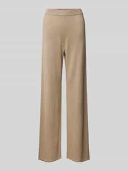 Vero Moda Wide leg gebreide broek met elastische band model 'NALINA'