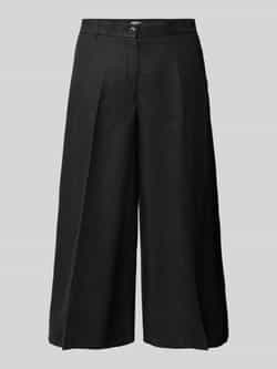 BRAX Wide leg linnen broek met verkort model 'STYLE.MELLI'