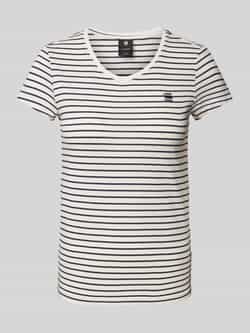 G-Star RAW Stripe Eyben Slim V-Hals Top 2.0 Meerkleurig Dames
