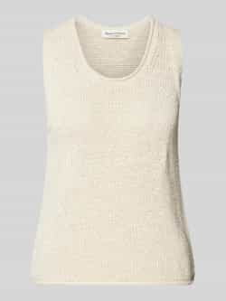Marc O'Polo Regular fit gebreide tanktop van katoenmix