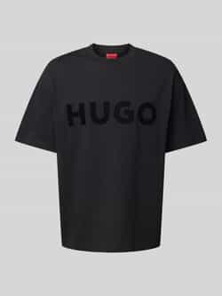 HUGO Oversized T-shirt met labelprint model 'Dinkee'