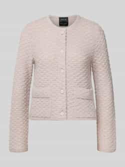 Marc Cain Cardigan met ronde hals en opgestikte zakken