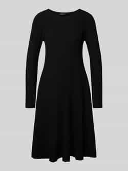 s.Oliver BLACK LABEL Shaped fit gebreide jurk van geribde viscosemix