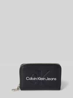 Calvin Klein Jeans Portemonnee met rits Herfst Winter Collectie Black Dames