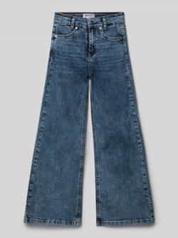 Blue Effect Wide leg jeans met labelpatch