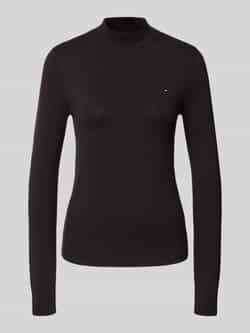 Tommy Hilfiger Gebreide trui CO JERSEY FINE GG MOCK-NK LS SWT
