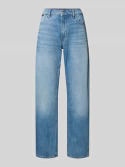 Boss Straight leg jeans met labeldetail model 'DAELYA'
