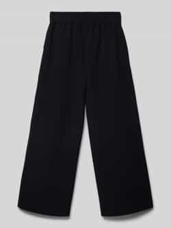 S.Oliver RED LABEL Wide leg twill broek met elastische band