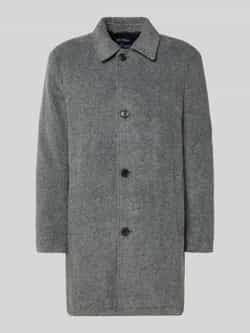MCNEAL Lange jas met platte kraag en knoopsluiting
