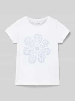 S.Oliver RED LABEL Regular fit T-shirt van puur katoen met glitterprint