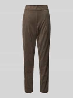 RAFFAELLO ROSSI Slim fit broek in wildleerlook model 'CANDICE'