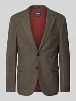 MCNEAL Slim fit 2-knoops colbert met klepzakken