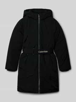 Calvin Klein Gewatteerde jas CLASSIC BELTED COAT voor kinderen tot 16 jaar met riem