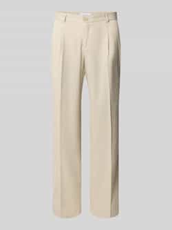 Les Deux Stoffen broek met bandplooien model 'Randall'