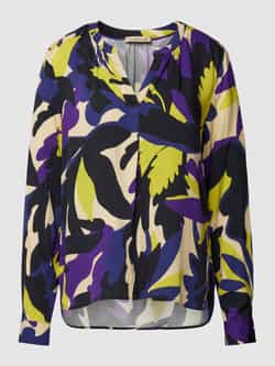 Smith and Soul Blouse van viscose met all-over motief en tuniekkraag