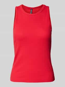 Pieces Regular fit tanktop in riblook model 'RUKA'