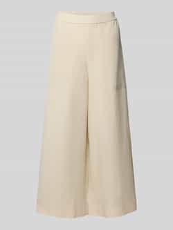 Marc O'Polo Wide leg culotte van een mix van lyocell en linnen