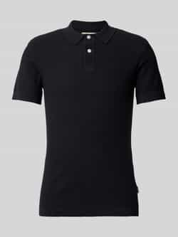 Blend Super skinny fit poloshirt met structuurmotief model 'AIDEN'