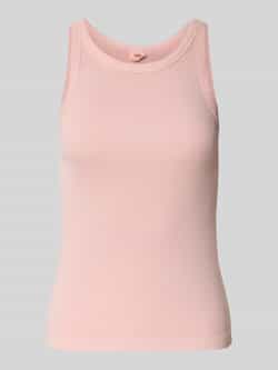 Levi's Tanktop in riblook met ronde hals