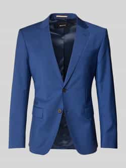 Boss Slim fit 2-knoops colbert met kissing buttons model 'Huge'