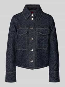 HUGO Jeansjack met platte kraag model 'Gadison'