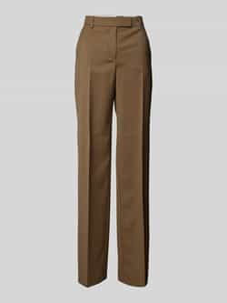 Boss Straight fit stoffen broek van scheerwol model 'Tilda'