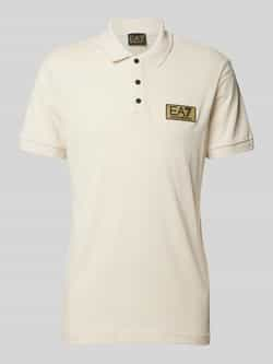 EA7 Emporio Armani Slim fit poloshirt met labelpatch