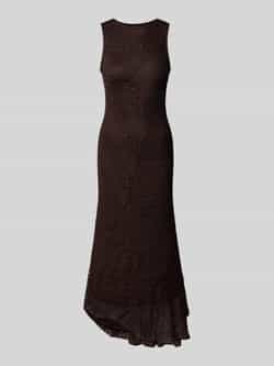 Gina Tricot Maxi-jurk van kant met ronde hals