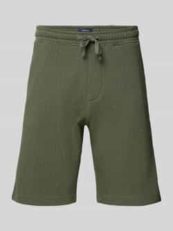 MCNEAL Korte regular fit broek met structuurmotief