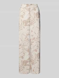 Comma straight regular waist pantalon lichtbruin