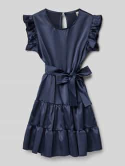 Blue Effect Jurk met strikceintuur